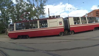 Трамвай 5208 по 9 СПб 12-: ЛВС-86К 5208 по №9 ()