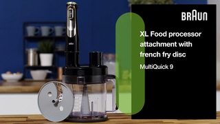 MultiQuick 9 | How to use the XL Food processor with French fry disc