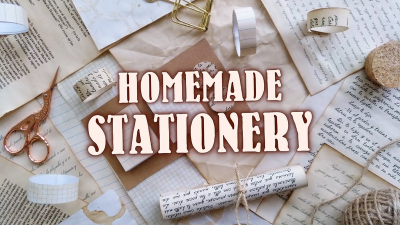 DIY STATIONERY IDEAS (7) HOW TO MAKE VINTAGE PAPER HOMEMADE OLD BOOK PAGES ASMR PAPER