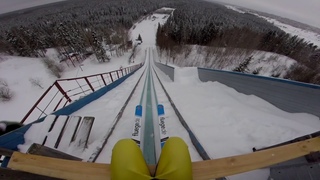 GoPro ski jumping