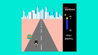 #3 Zippy Race / Гонка Зиппи 300 км/ч розовый мотоцикл на денди