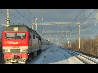 Тепловоз ТЭП70БС-298 с пассажирским