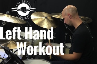 Left Hand Workout /// Play Better Drums w/ Louie Palmer