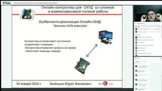 Онлайн контроллер для СКУД со сложной и взаимозависимой логикой работы