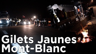 Les Gilets Jaunes à Passy Chamonix Mont-Blanc Le Viaduc 20 novembre 2018