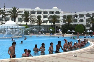 Golden Tulip Mahdia Palace - Aqua Gym and Pool Area