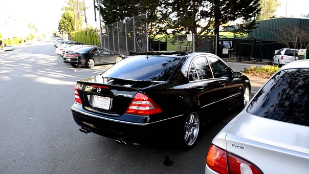 Mercedes C55 AMG On board accelerations and