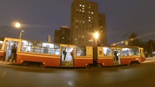 55 трамвай от Кушелевки через пл. Мужества СПб 13-: 71-86 5125 по №55 ()