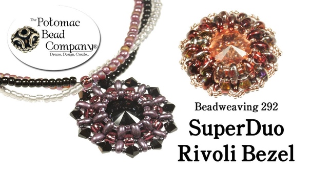 How to Make a Super Duo Rivoli Bezel ( Beadweaving