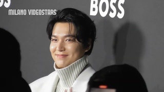 Lee Min-Ho with Italian fans @ Milan Fashion Week 22 September 2023 show Boss - Milano