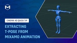 #C4DQuickTip 155: Extracting T-Pose from Mixamo Animation in Cinema 4D