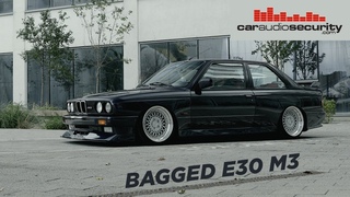 Macao Blue E30 M3 on Air Lift Performance & Rotiform wheels