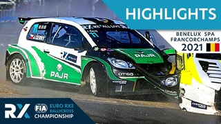 Euro RX3 Semi + Final Highlights : Benelux World RX of Spa Francorchamps 2021 : Belgium Rallycross
