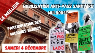 Sur fond de cinquime vague, nouvelle mobilisation Anti-Pass Sanitaire,  le 4 dcembre,  Mulhouse