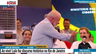 Lula faz um discurso antolgico no Rio de Janeiro