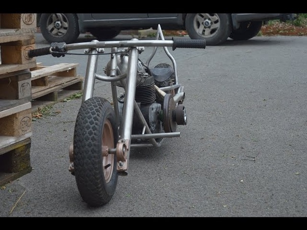 homemade mini bike chopper bobber part 5 sissy bar