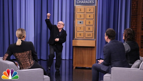 Charades with Danny De Vito, Khloé Kardashian and Norman