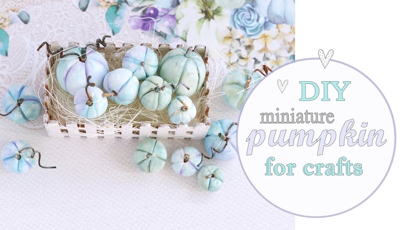 How to Make Miniature Pumpkin for Crafts Air dry