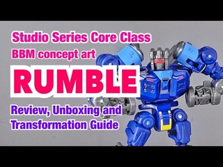Transformers Studio Series Core Class Rumble - review, unboxing and transformation guide