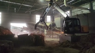 #electric #fixed #gripper #grapple #grabber #loader #grass #straw #bale #haystack #biomass #power