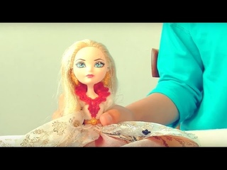Видео для девочек: Варя делает прическу принцессе. Куклы Bratz.