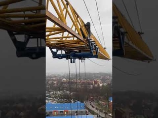 Ремонт башенного крана на высоте #shorts
