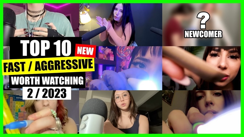 ASMR, FAST, AGGRESSIVE ( Hand Sounds, Mouth Sounds, Tapping), TOP 10, ASMR