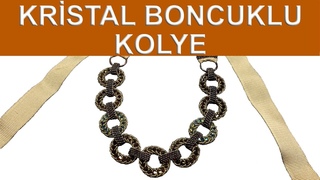 Kristal boncuklu kolye (Crystal beaded necklace)