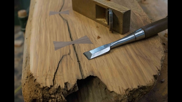 Woodworking, DIY Bow tie Splines, Live Edge