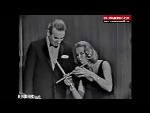 Gene Krupa gets Drum Instruction: Caravan 1961 , genekrupa ,