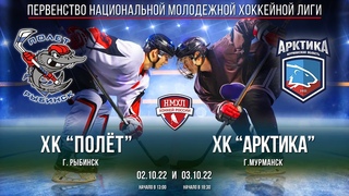 Хоккей. ХК “Полёт“ (г.Рыбинск) - ХК “Арктика“ (г.Мурманск)