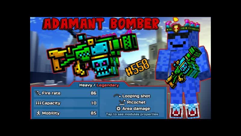 Pixel Gun 3 D. , 558 Adamant Bomber Gameplay