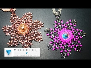 Medaglione Polaris Con le O Beads e le Superduo -