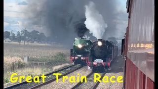 Hunter Valley Steamfest Great Train Race 2023 - 4 Steam Locomotives in Action!
