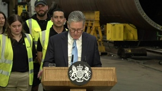 UK PM Starmer delivers speech on clean energy
