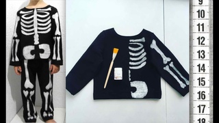 Я ШЬЮ: Костюм скелета  из футера How to make Halloween skeleton costume