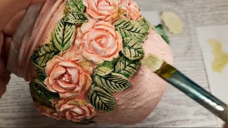 Delicate idea for jar decoration. Roses jar. Trash to treasure. Tutorial for Beginners. DIY