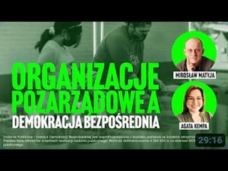Prof. Matyja: Demokracja bezporednia i dziaalno NGO funkcjonuj na zasadzie sprzenia zw
