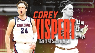 Corey Kispert Gonzaga 2020-21 Full Season Highlights | 18.6 PPG 5.0 RPG 52.9 FG%, WCC POY!