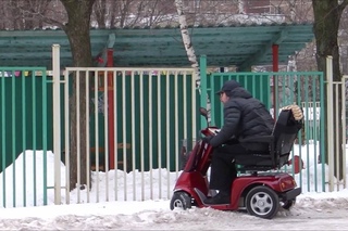 Инвалидный дрифт :) Скутеры для инвалидов. Mobility scooter. Инвалидный дрифт :)