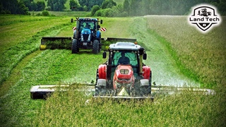 Красивая заготовка кормов! Тракторы HANWO, New Holland, РСМ 2375, Т-150К и комбайн Krone BigX V8!