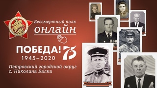 Бессмертный полк онлайн с. Николина Балка