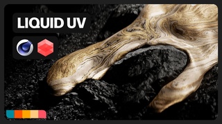 Liquid with UVs in Cinema 4D