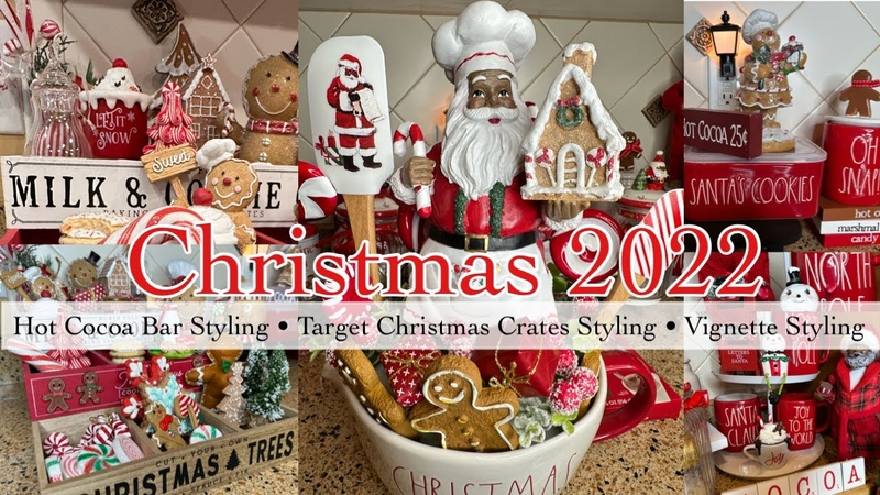 HOT COCOA BAR CHRISTMAS 2022, CHRISTMAS HOT COCOA BAR IDEAS, NEW 2022 CHRISTMAS DECORATE WITH