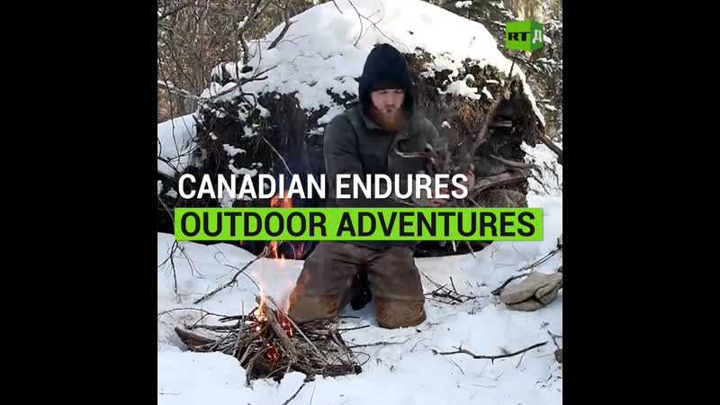 Canadian Man is Trying to Survive in the Forest Alone RT