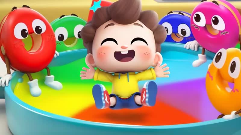 5 Colors with Donuts, Colors Song, Ten in the Bed, Nursery Rhymes Kids Songs, Baby