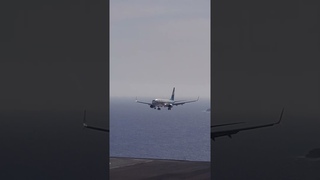 Luxair  Flying is an art  landing  Boeing 737-8C9  from Luxembourg to