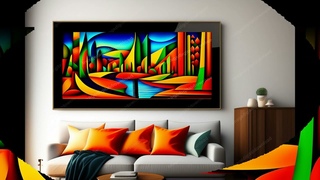 Abstract image in the style of Salvador Dali. AI-Created Art Print, Digital Download