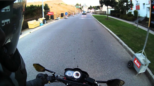 Buell XB 12 SX. First Ride with my Vio Pov HD. Exposure set at 2,