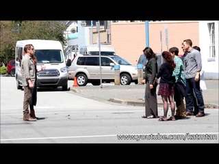 Once Upon A Time 5x01 - Filming in Steveston BTS